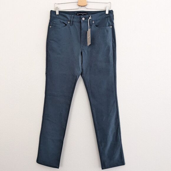 NWT Men's Everlane 5 Pocket Performance Pant Uniform 30 x 30 Blue Dark Slate - Picture 1 of 5